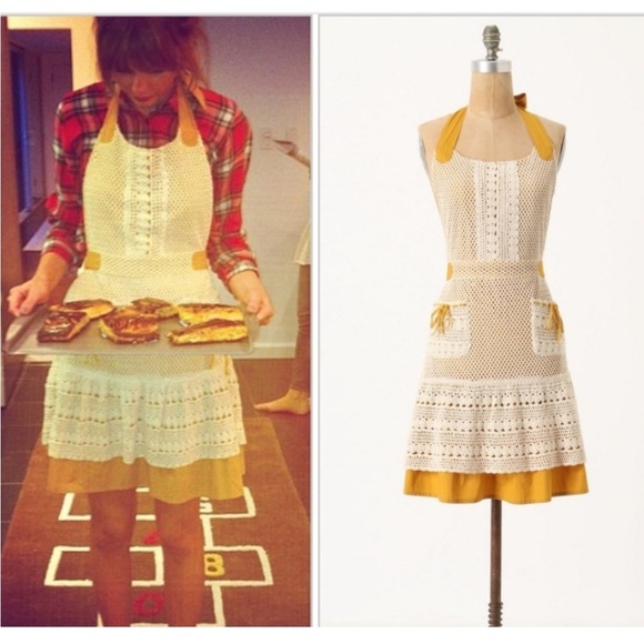 Anthropologie Accessories - Anthropologie Made-To-Entertain Crochet Halter Apron ASO Taylor Swift